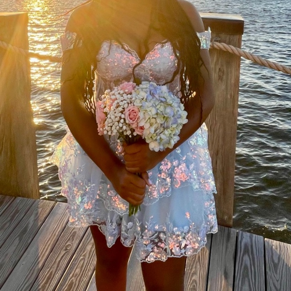 Elegant Sequin Off-Shoulder Dress